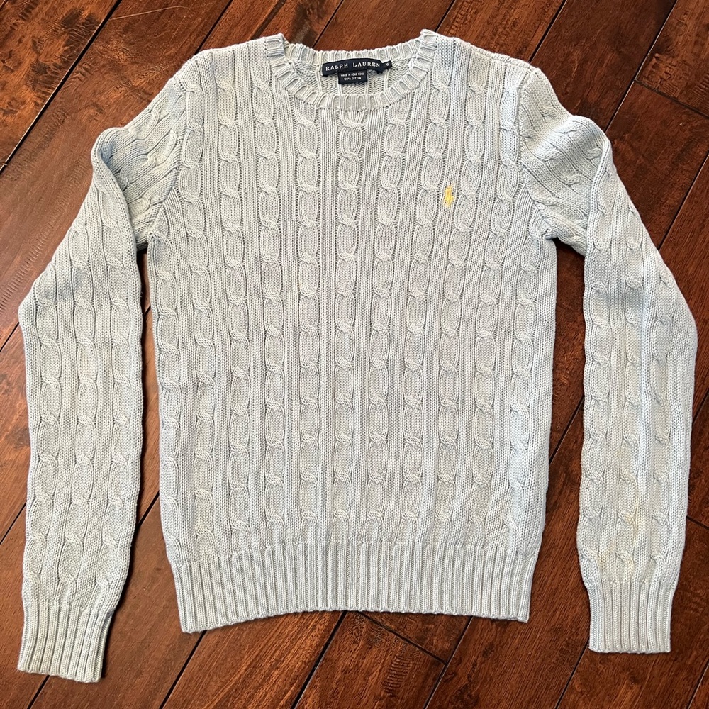 Womens light blue Polo Ralph Lauren sweater